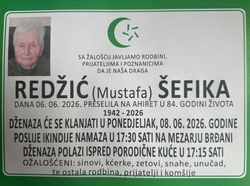 Redžić (Mustafa) &Scaron;efika
