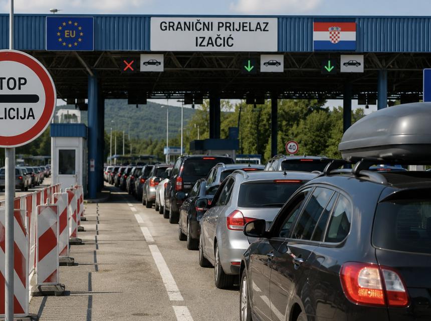 Granični prijelaz Izačić Ilustracija Cazin.net