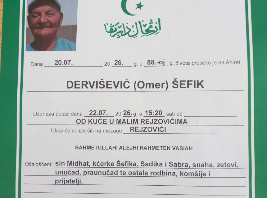 Dervi&scaron;ević (Omer) &Scaron;efik