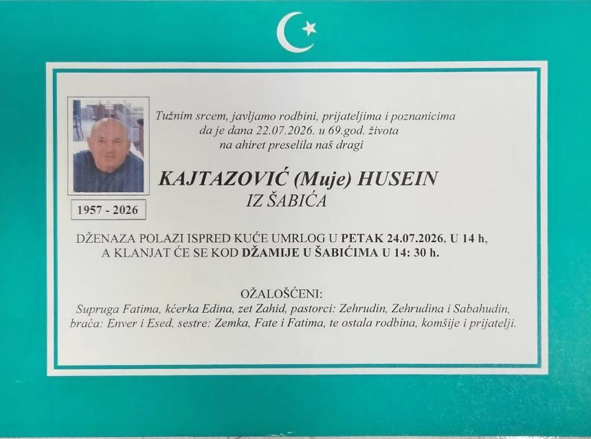 Kajtazović (Muje) Husein 