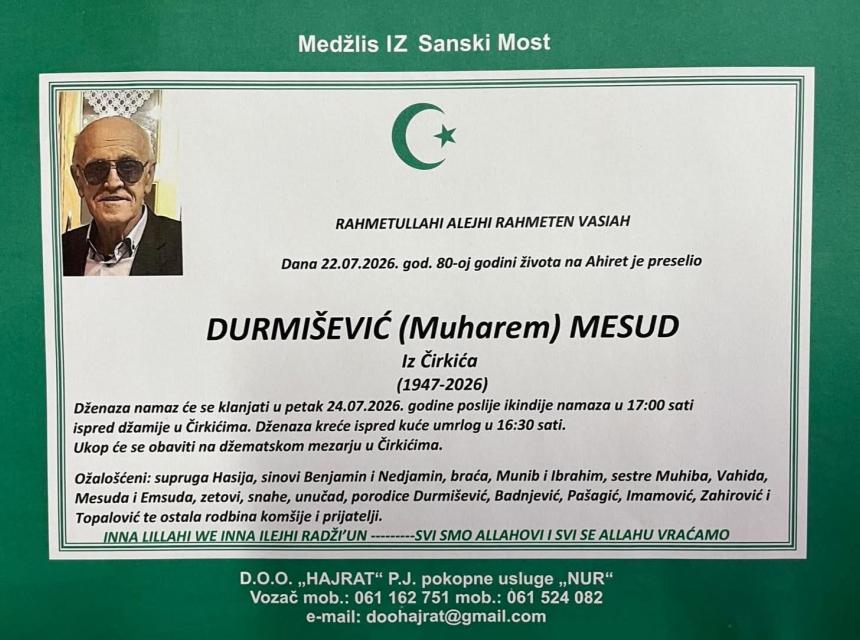 Durmi&scaron;ević (Muharem) Mesud
