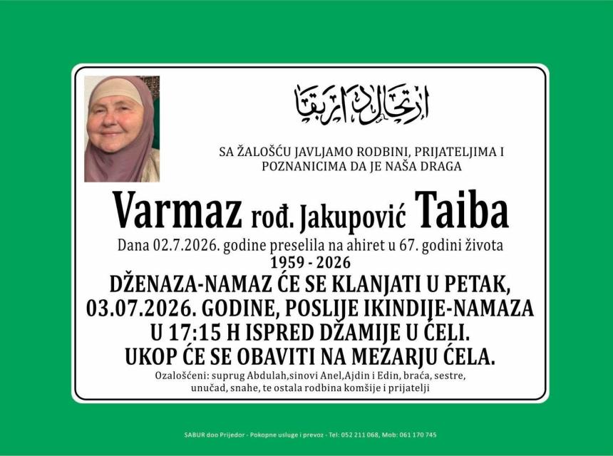 Varmaz rođ. Jakupović Taiba