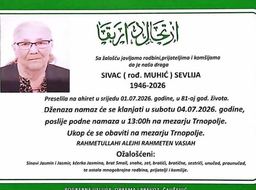 Sivac (rođ. Muhić) Sevlija