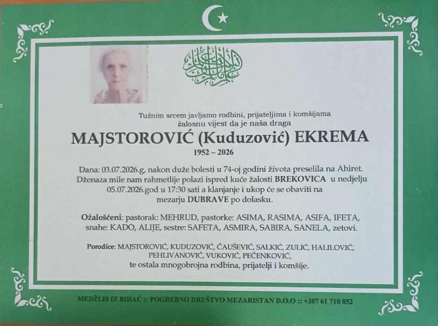 Majstorović (Kuduzović) Ekrema