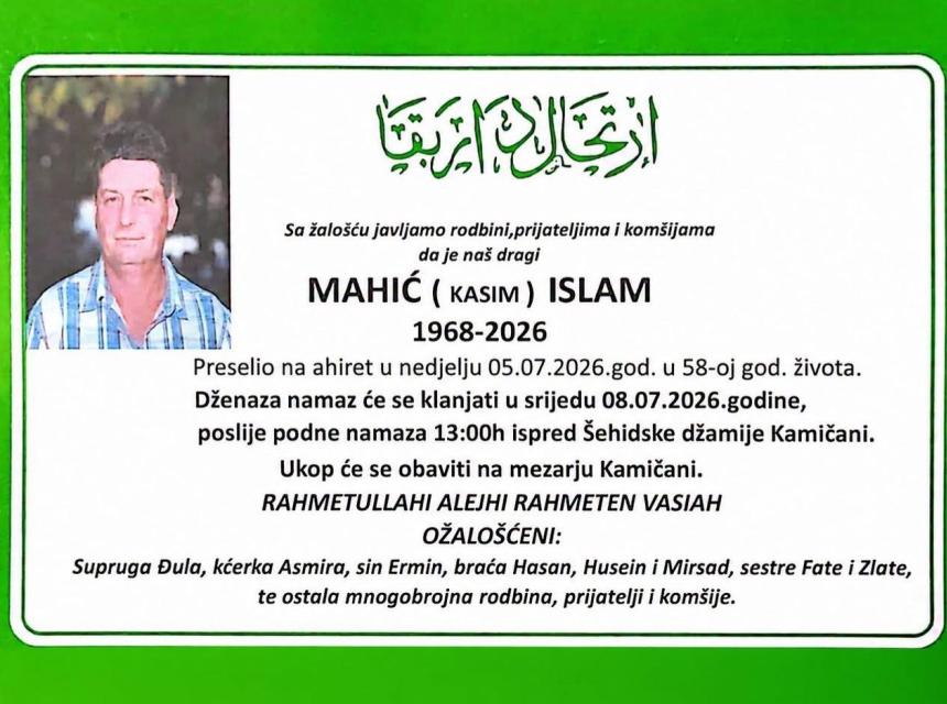 Mahić (Kasim) Islam