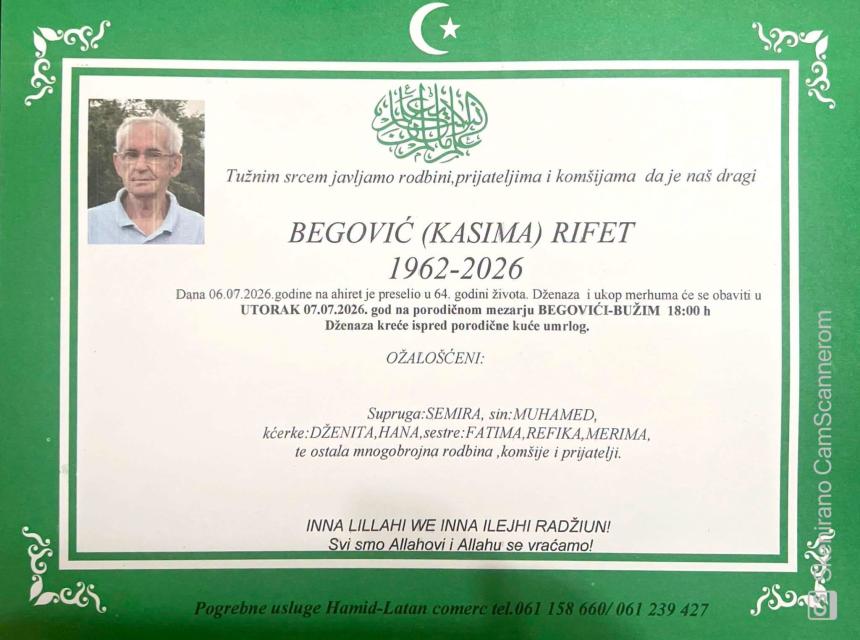 Begović (Kasima) Rifet