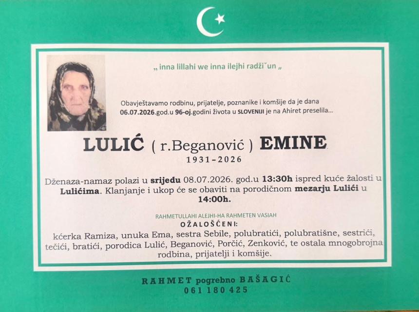 Lulić (r. Beganović) Emine