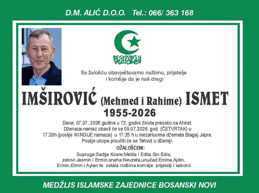 Im&scaron;irović (Mehmed i Rahime) Ismet