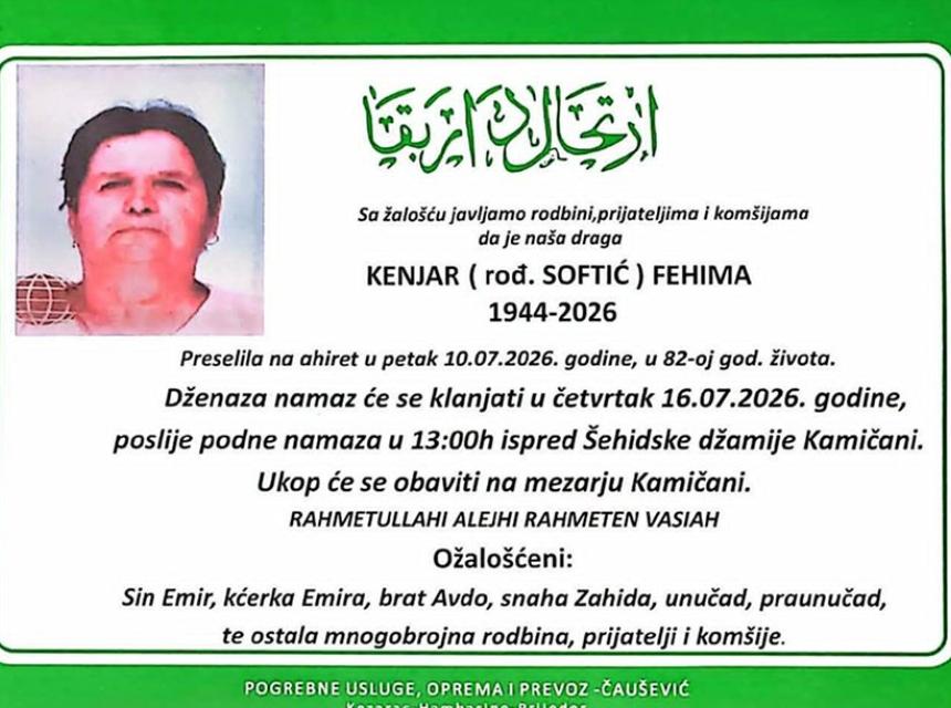 Kenjar (rođ. Softić) Fehima