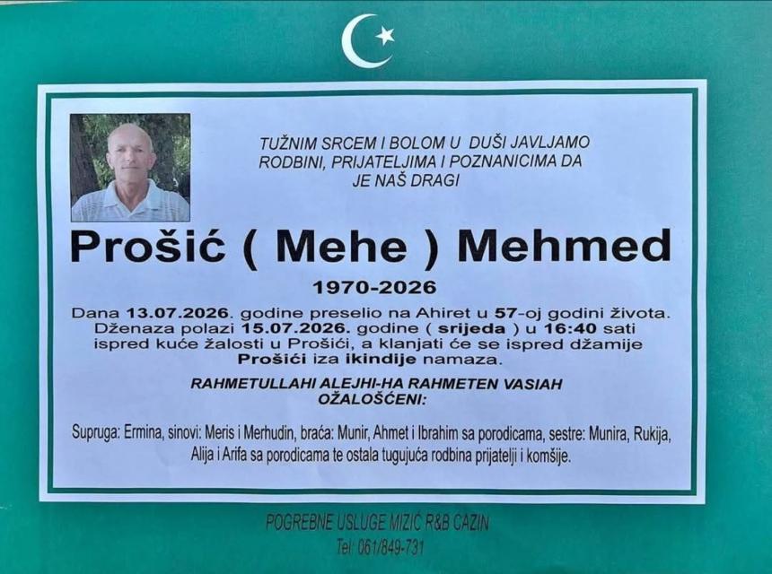 Pro&scaron;ić (Mehe) Mehmed