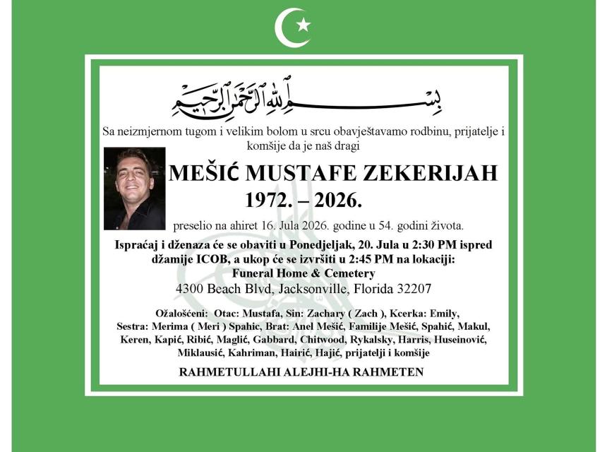 Me&scaron;ić Mustafe Zekerijah