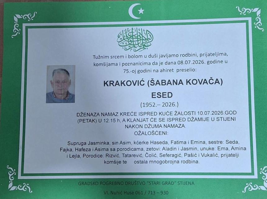 Kraković (&Scaron;abana Kovača) Esed