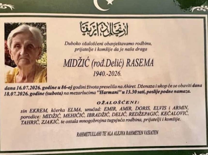 Midžić (rođ. Delić) Rasema