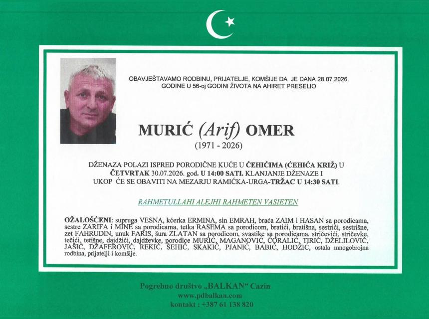 Murić (Arif) Omer