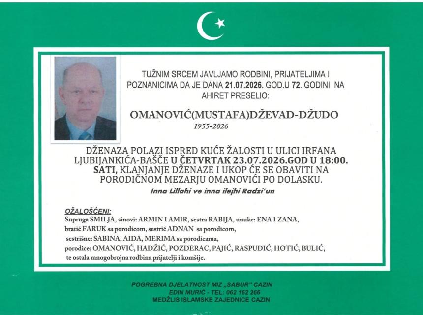 Omanović (Mustafa) Dževad &ndash; Džudo