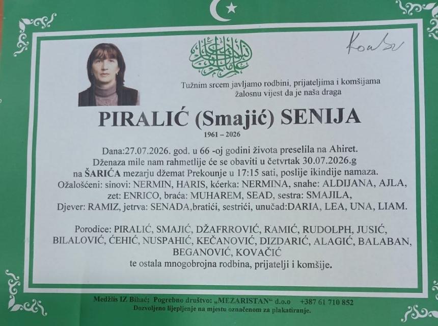 Piralić (Smajić) Senija