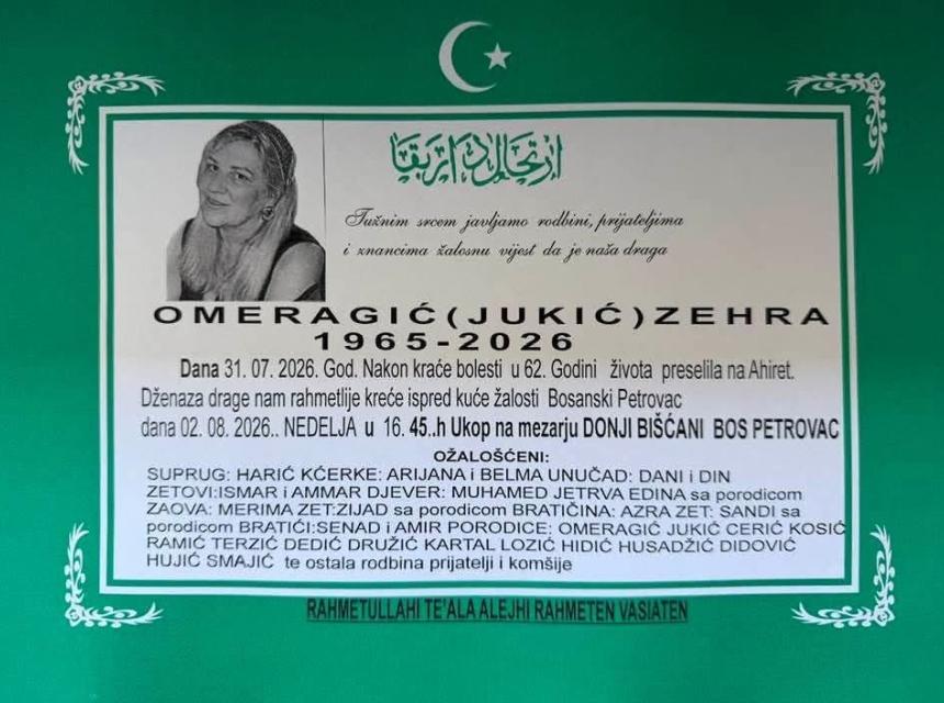 Omeragić (Jukić) Zehra