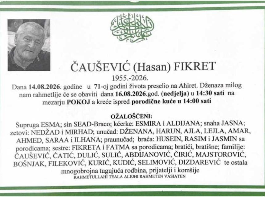 Čau&scaron;ević (Hasan) Fikret