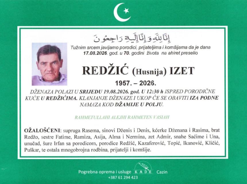 Redžić (Husnija) Izet