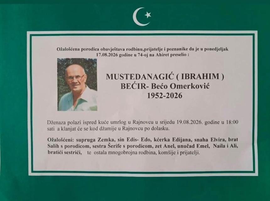 Mustedanagić (Ibrahim) Bećir &ndash; Bećo Omerković