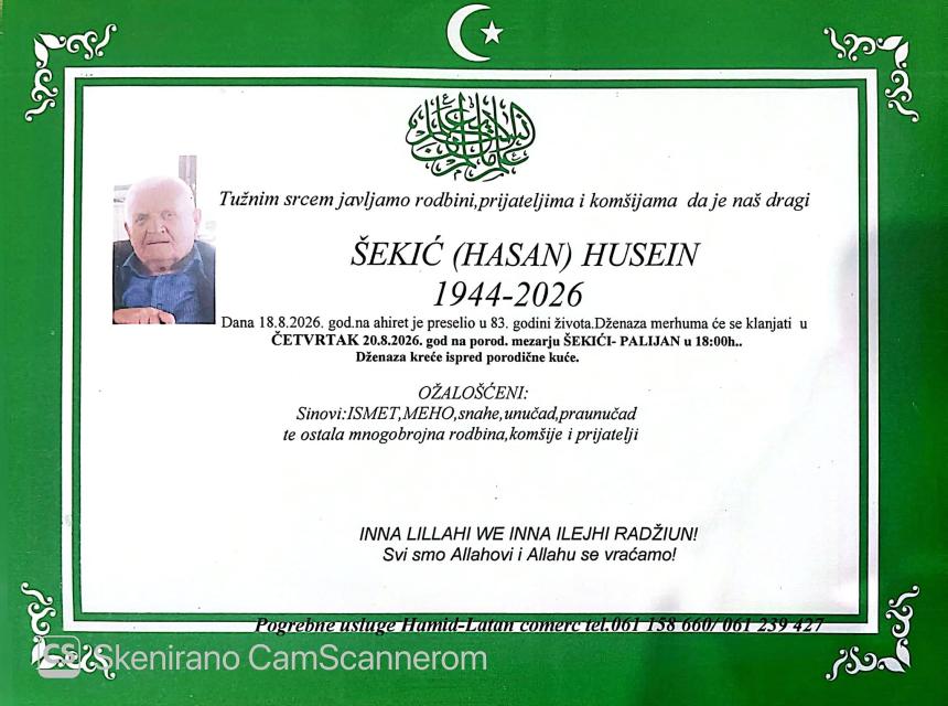 &Scaron;ekić (Hasan) Husein