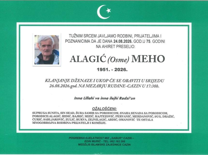 Alagić (Osme) Meho