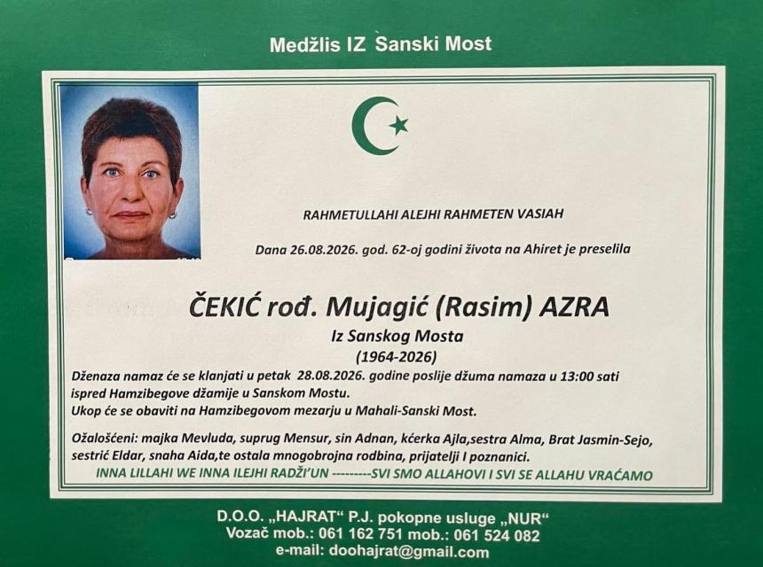 Čekić rođ. Mujagić (Rasim) Azra