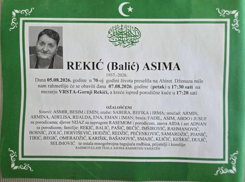 Rekić (Balić) Asima