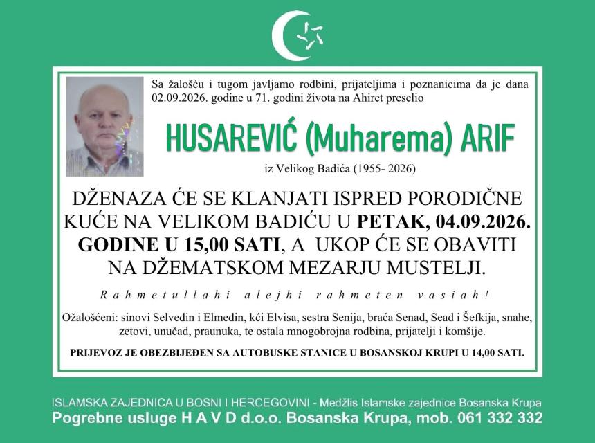 Husarević (Muharema) Arif