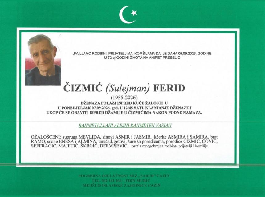 Čizmić (Sulejman) Ferid
