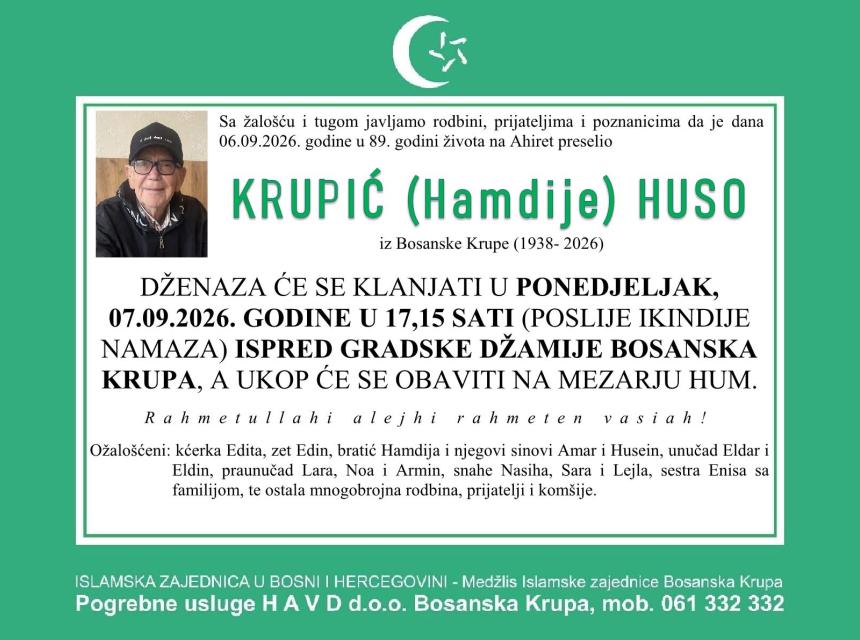 Krupić (Hamdije) Huso