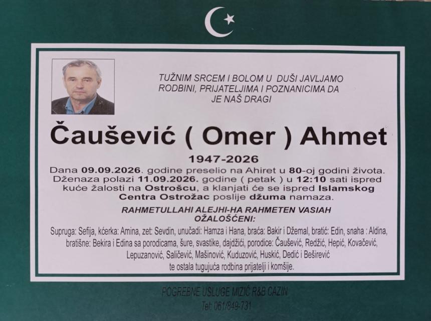 Čau&scaron;ević (Omer) Ahmet