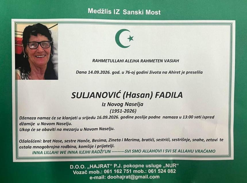 Suljanović (Hasan) Fadila