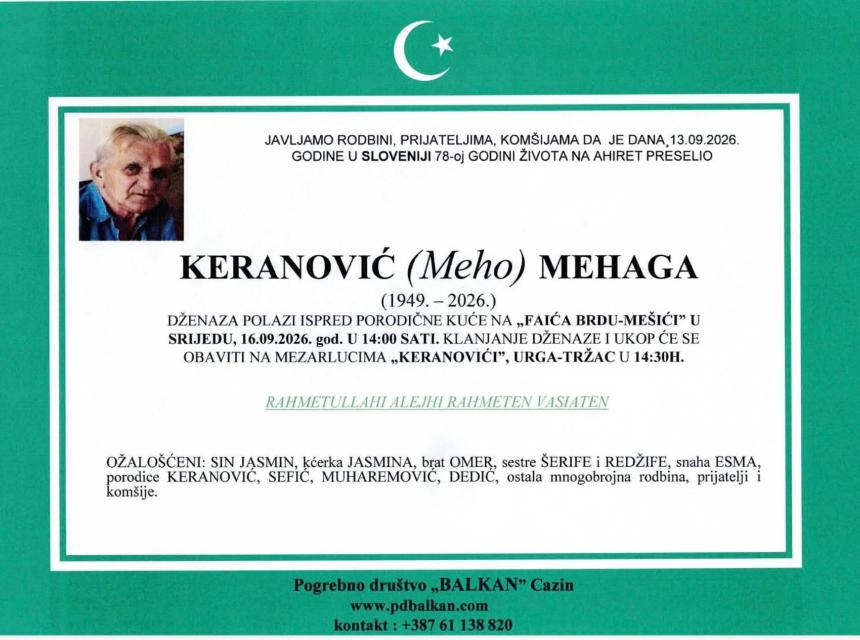 Keranović (Meho) Mehaga