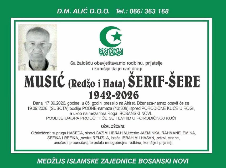Mu&scaron;ić (Redžo i Hata) &Scaron;erif-&Scaron;ere
