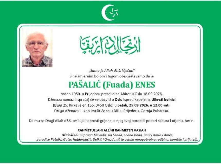 Pa&scaron;alić (Fuada) Enes