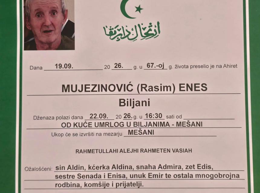 Mujezinović (Rasim) Enes