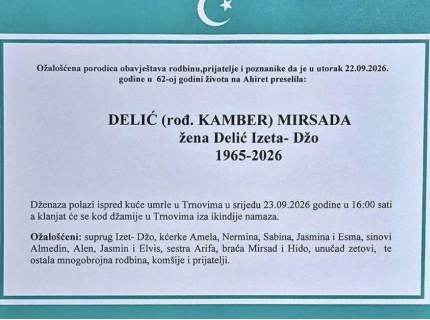 Delić (rođ. Kamber) Mirsada
