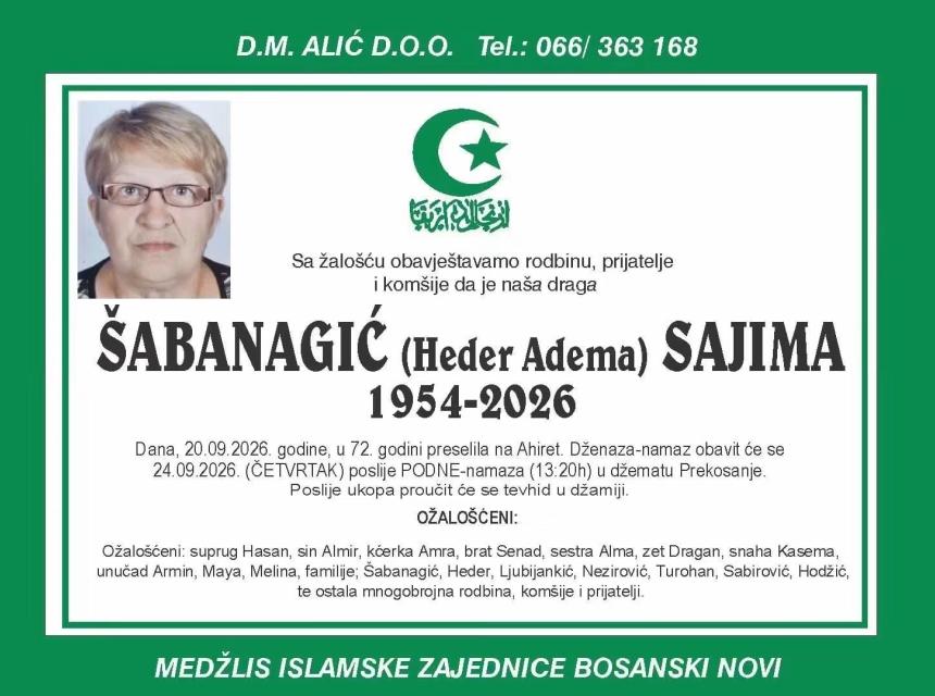 &Scaron;abanagić (Heder Adema) Saima