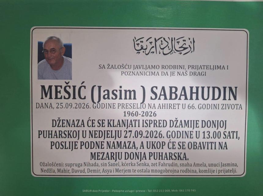 Me&scaron;ić (Jasim) Sabahudin