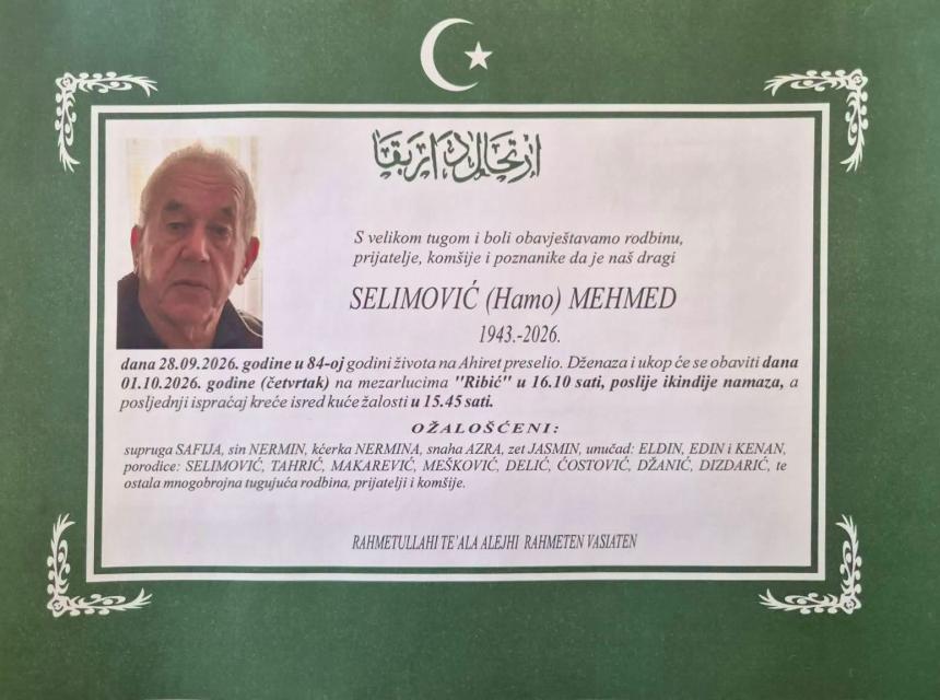 Selimović (Hamo) Mehmed