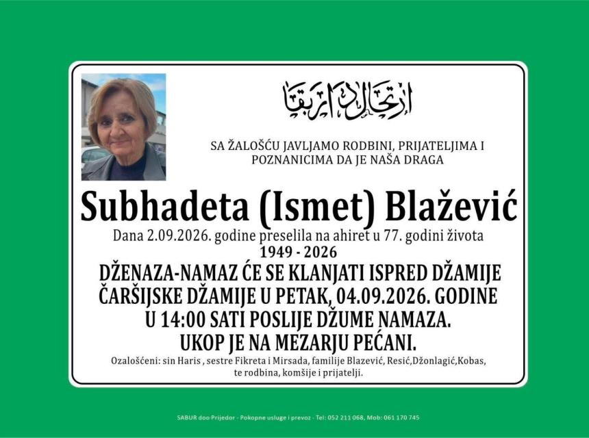 Subhadeta (Ismet) Blažević