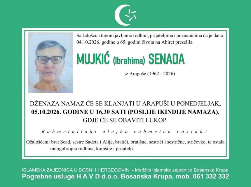 Mujkić (Ibrahima) Senada