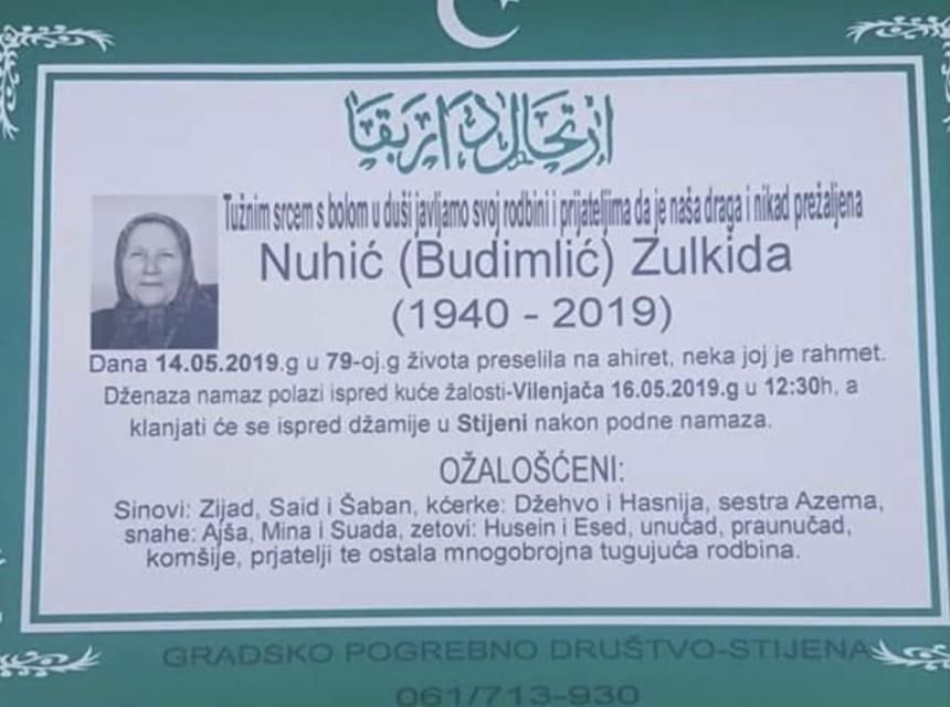 Nuhić (Budimlić) Zulkida