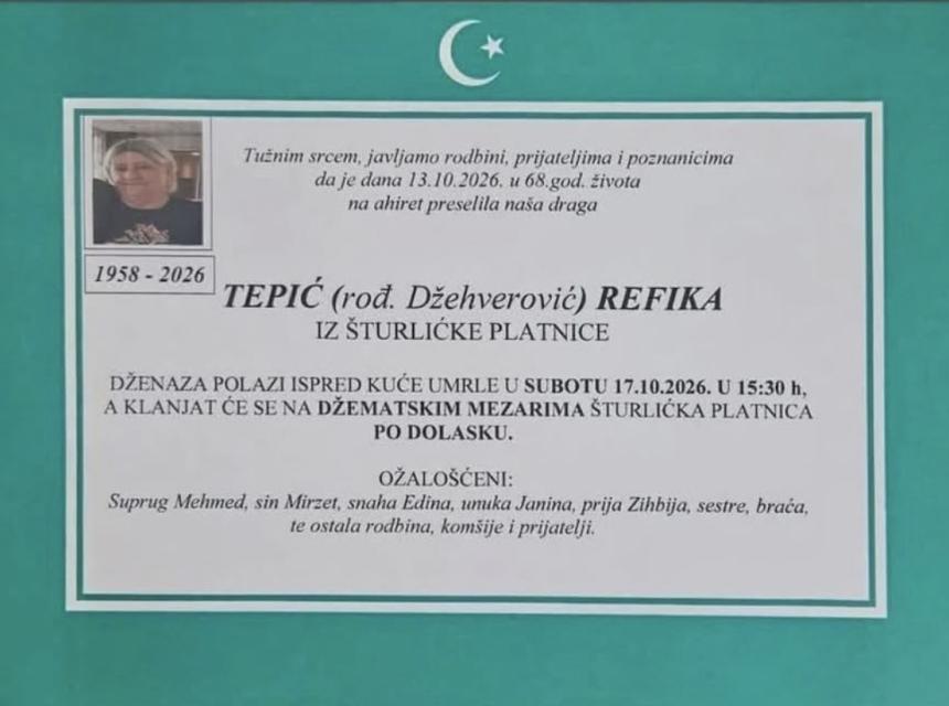 Tepić (rođ. Džehverović) Refika