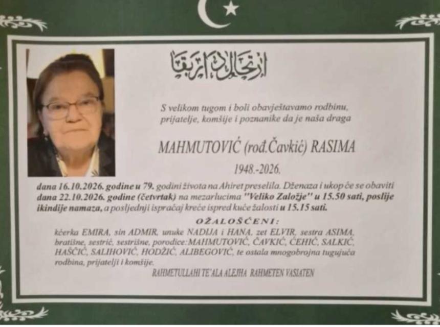 Mahmutović (rođ. Čavkić) Rasima