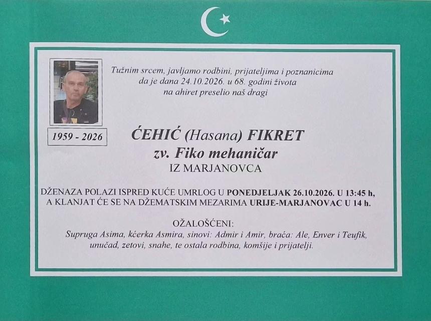 Čehić (Hasana) Fikret