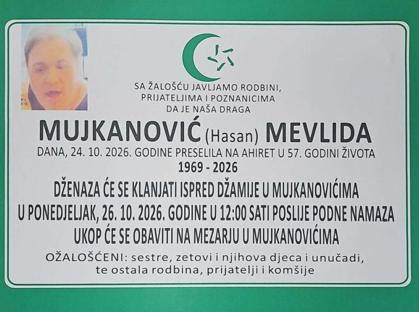 Mujkanović (Hasan) Mevlida