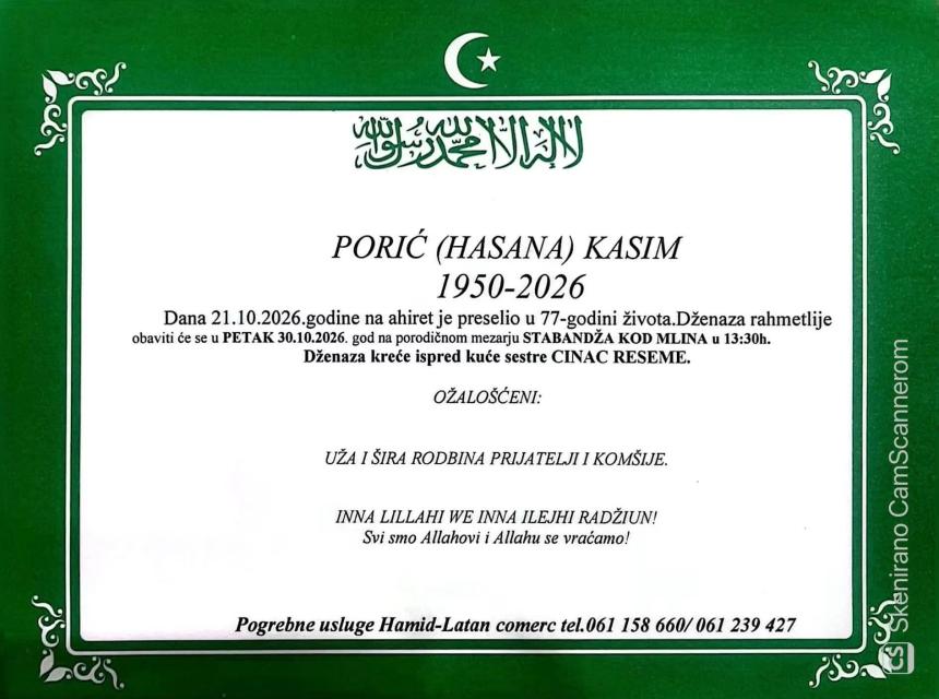 Porić (Hasana) Kasim