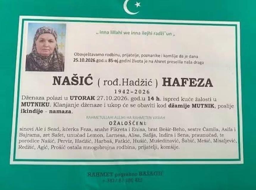 Na&scaron;ić (rođ. Hadžić) Hafeza